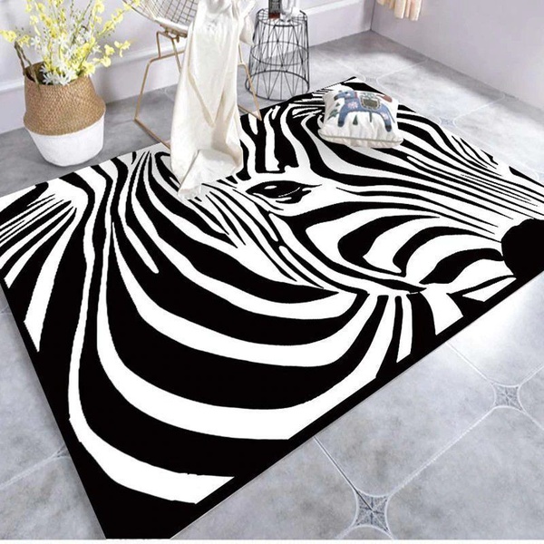 Zebra Area Rug Living Room Rug Home Decor Floor Decor 8 VH3