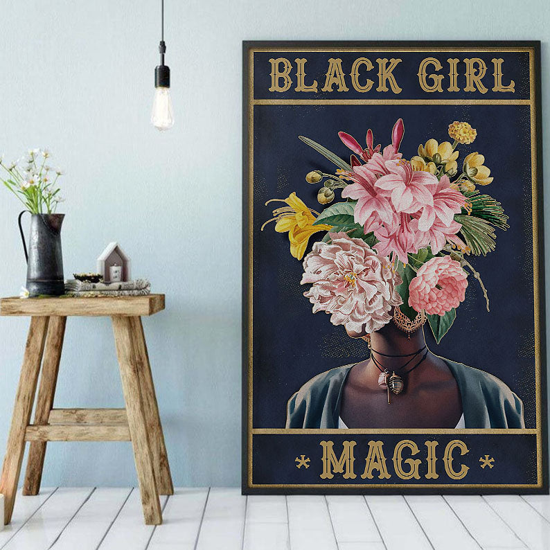 West Africa Custom Canvas Prints Attractive African American Poster Art Print Black Queen African Man Glamorous Wall Canvas