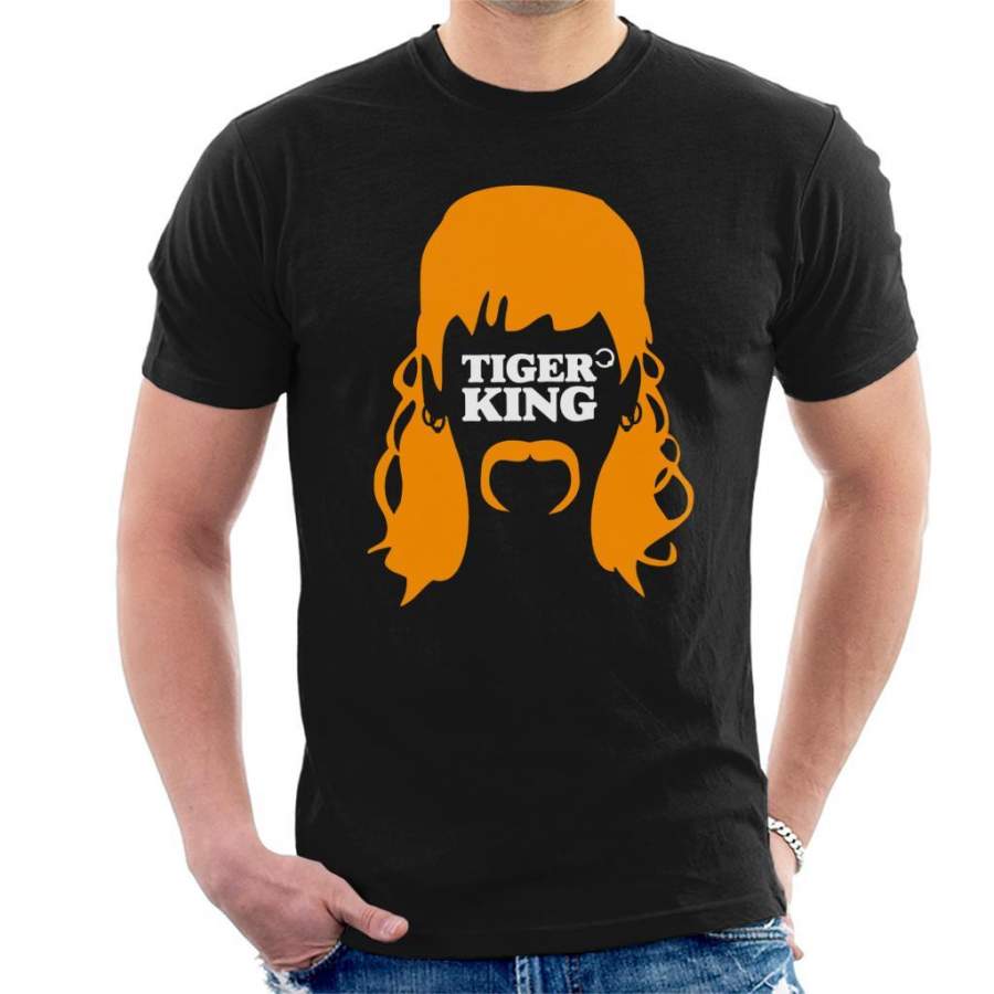 Tiger King Joe Exotic Hair Silhouette Men’s T-Shirt