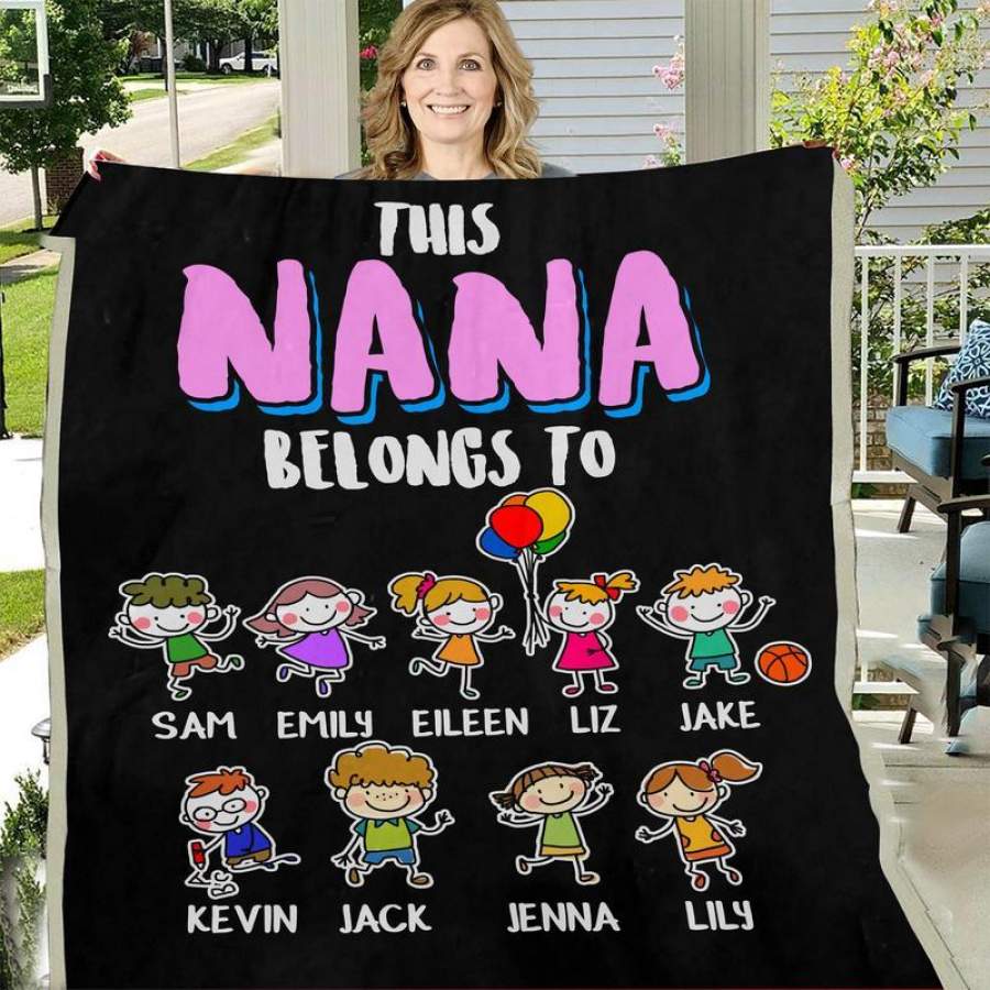 This Nana / Mom Belongs To, Custom Blanket