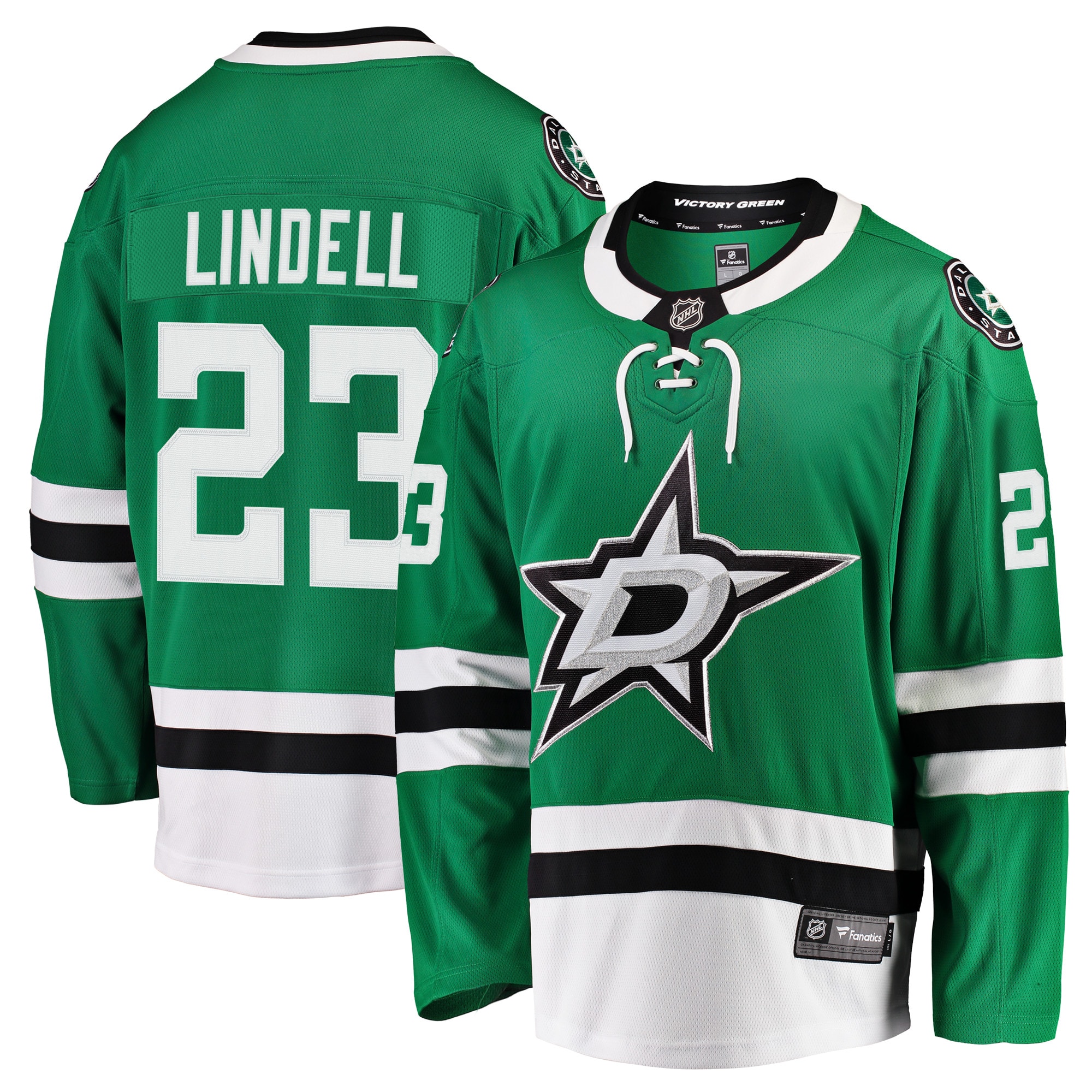 Men's Dallas Stars Esa Lindell Kelly Green Breakaway Jersey