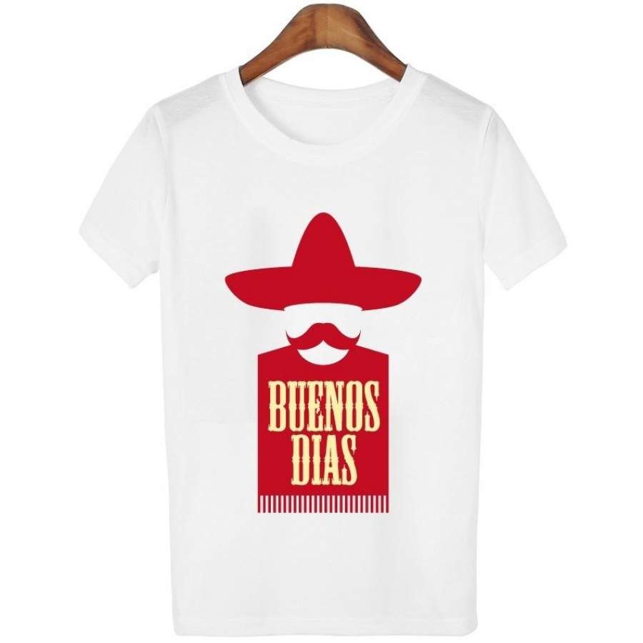 Women’S Cartoon Mexican People Style T-Shirt Women Summer T Shirt Hipster Tees