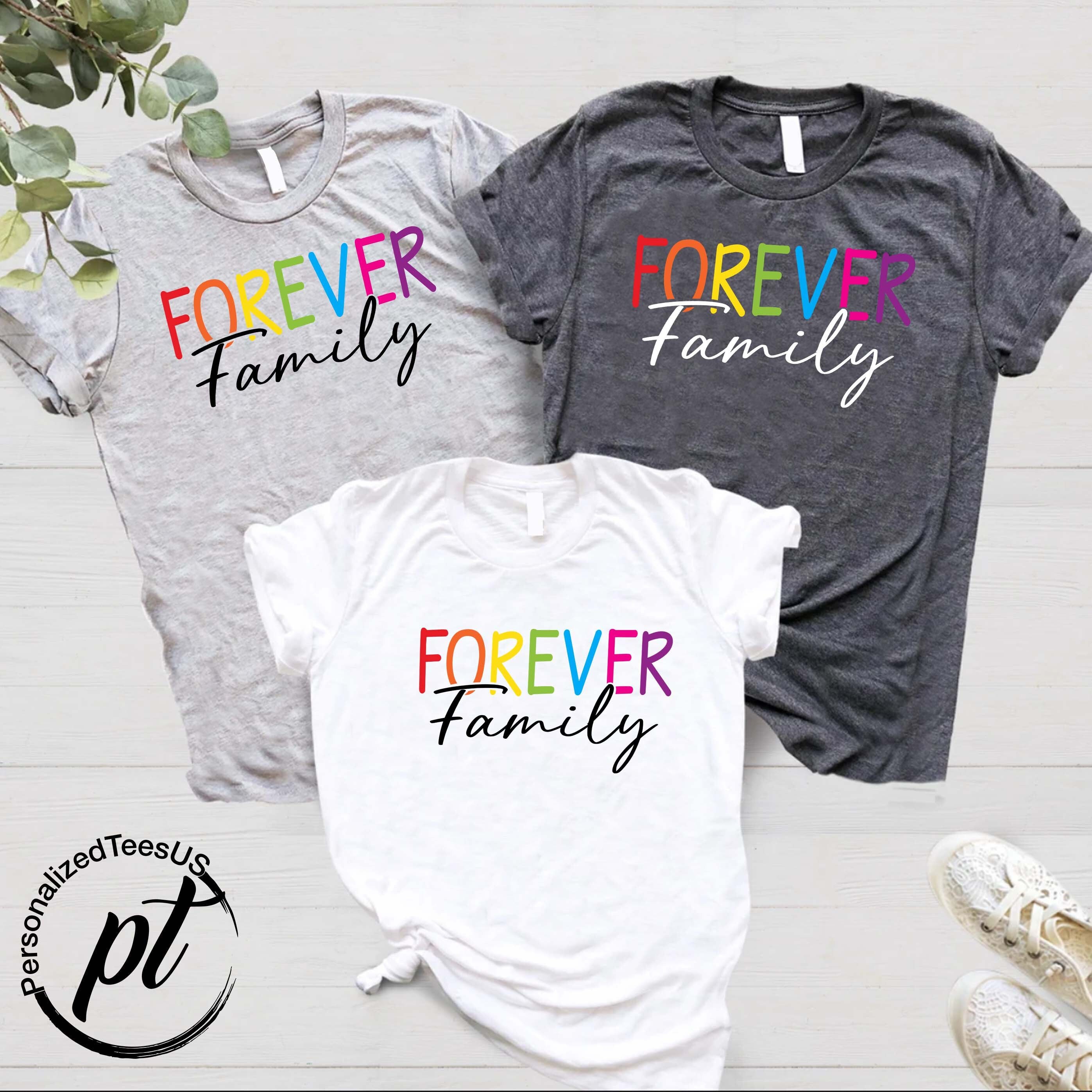 Lgbtq Rainbow T-shirt,Forever Family Shirt,Transgender Family Tee,Matching Pride Shirt,Gay Family Shirt,Transgender Party Gift,Proud Shirt