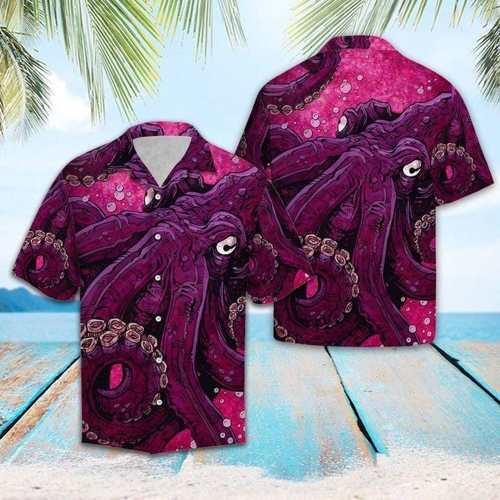 Felacia Pinky Octopus Unisex Hawaii Aloha Ha40686