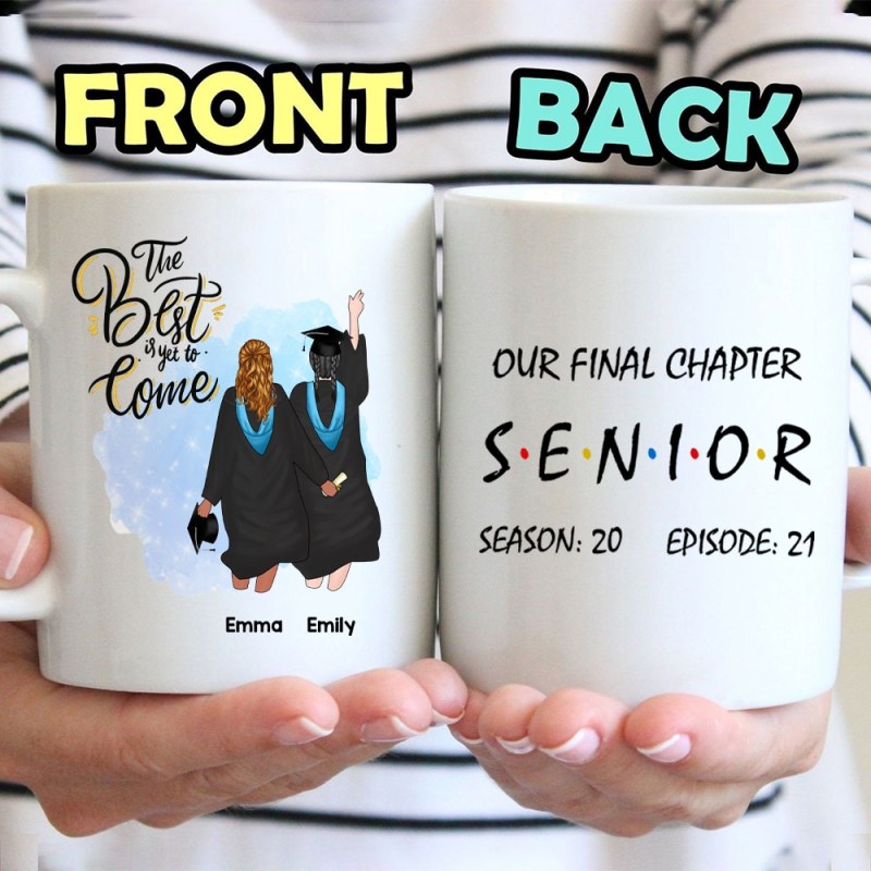 Personalized Custom Coffee Mug Graduation Gifts For Besties – Our Final Chapter