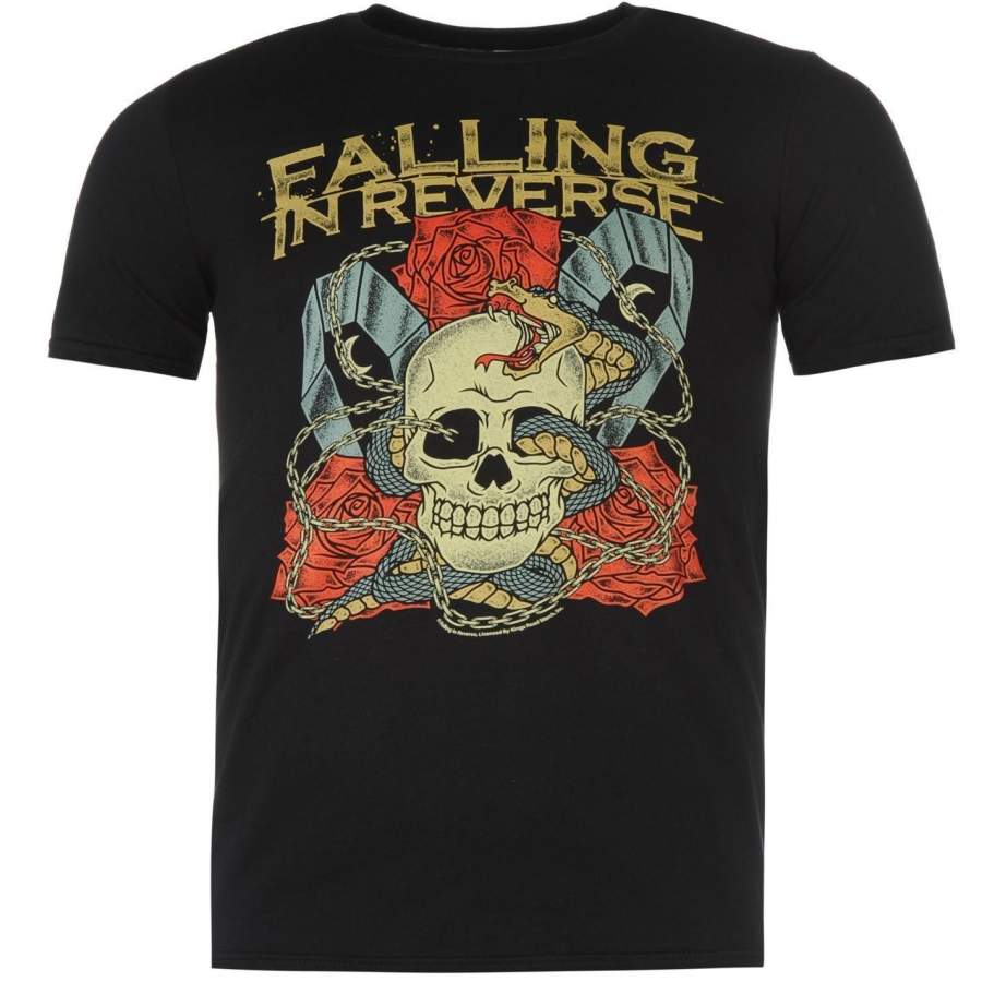 Falling In Reverse Skull Mens Black T-Shirt