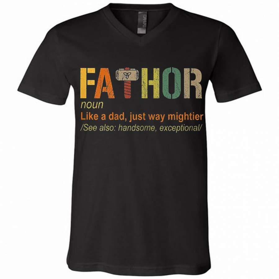 Viking Fa-Thor Father’s Day Gift V-Neck Shirt