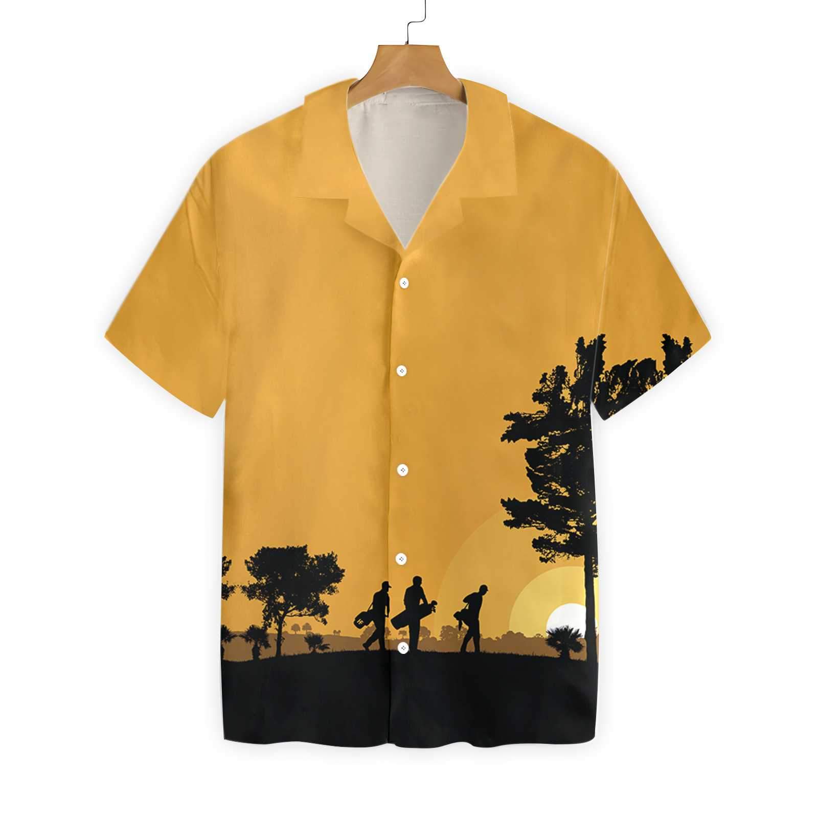 Golfers At Dusk 0402 Hawaii Shirt Ha28400