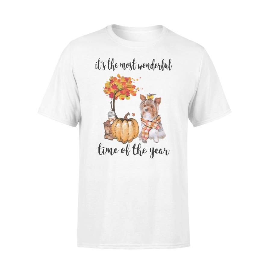 Fall Pumpkin It’s The Most Wonderful Time Of The Year Yorkshire T-Shirt