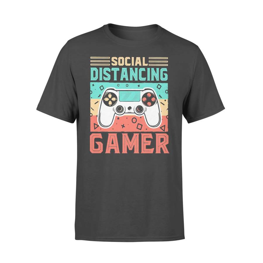 Social Distancing Gamer Pvp Real Life Vintage Shirt