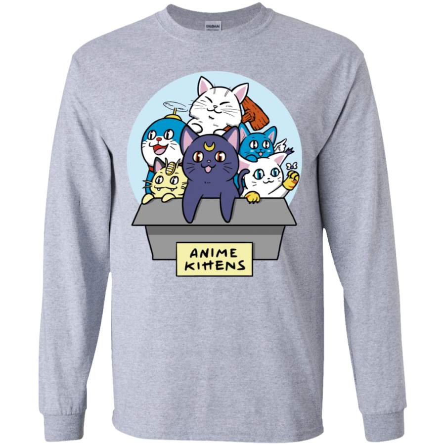 Anime Kittens Youth Long Sleeve T-Shirt