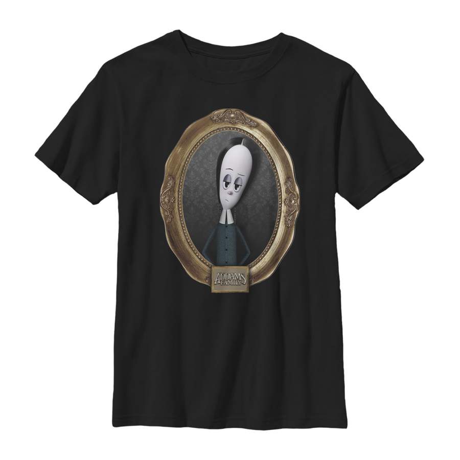 Addams Family Boy’s Wednesday Classic Frame  T Shirt