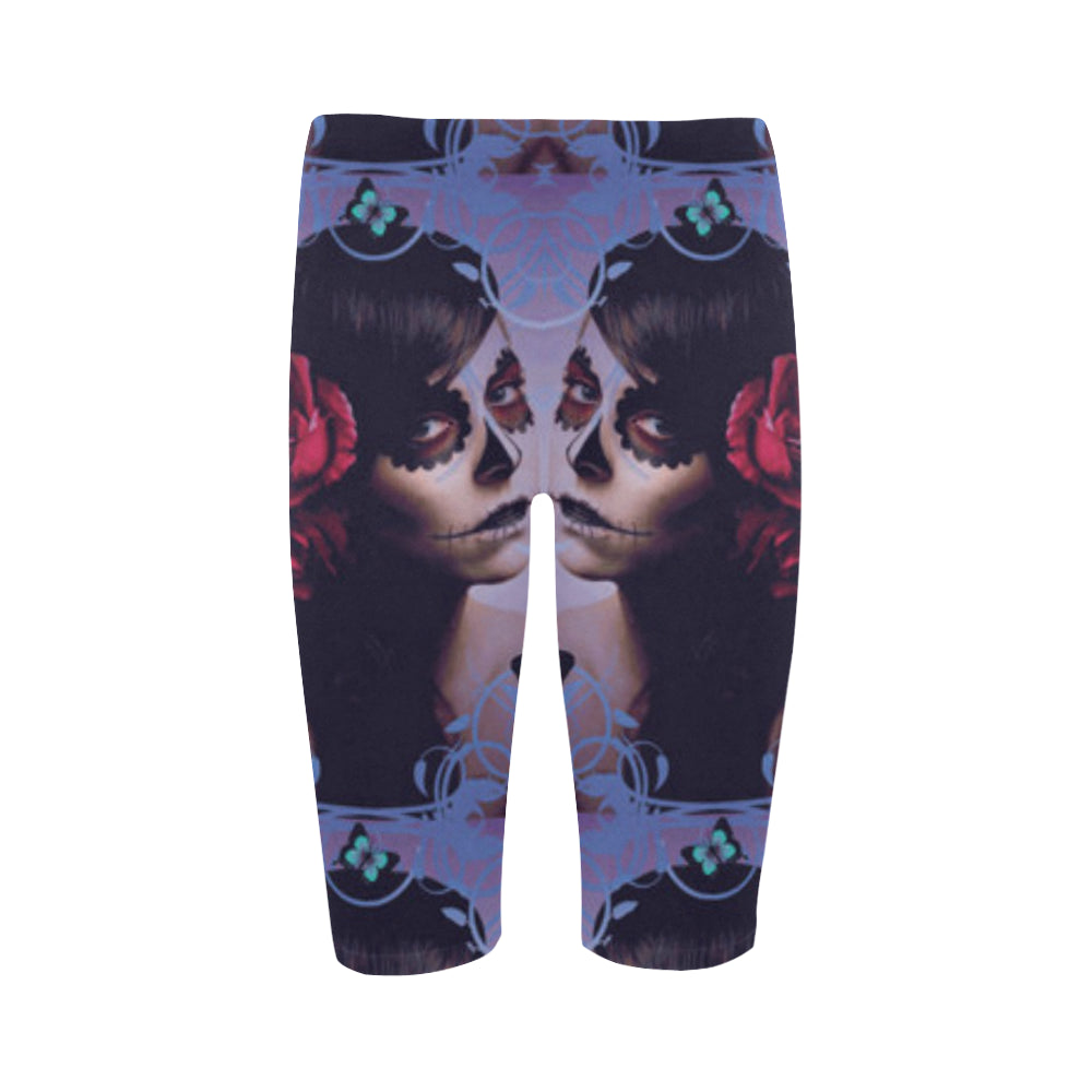 Sugar Skull Candy Hestia Cropped Leggings (Model L03)