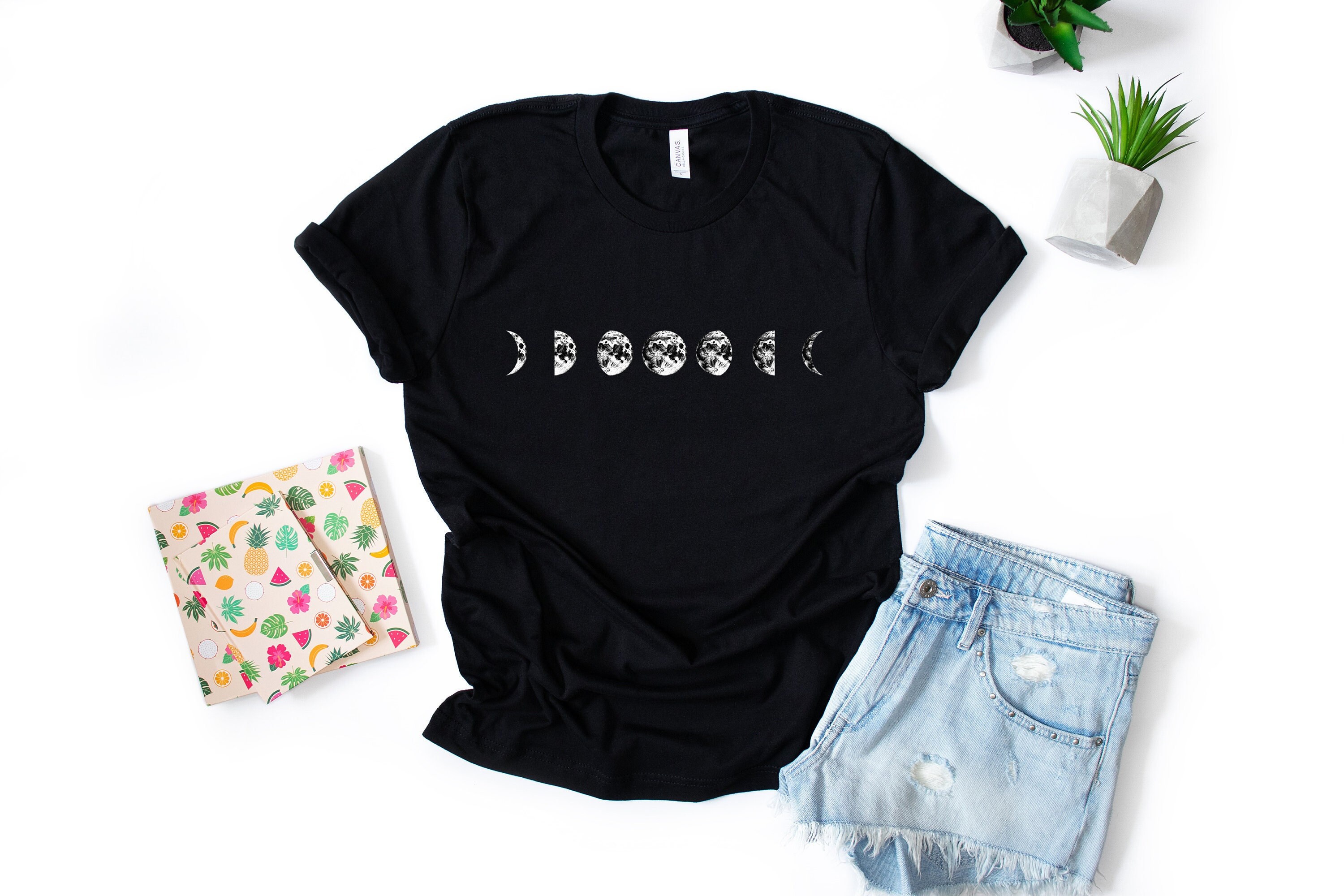 Moon Phases Shirt – Moon Shirt – Moon Phases – Unisex