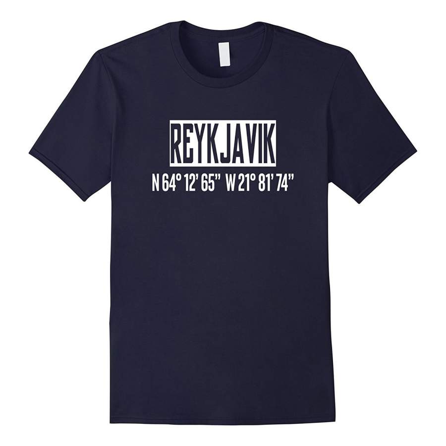 Reykjavik Iceland City Coordinates  Souvenir T-Shirt