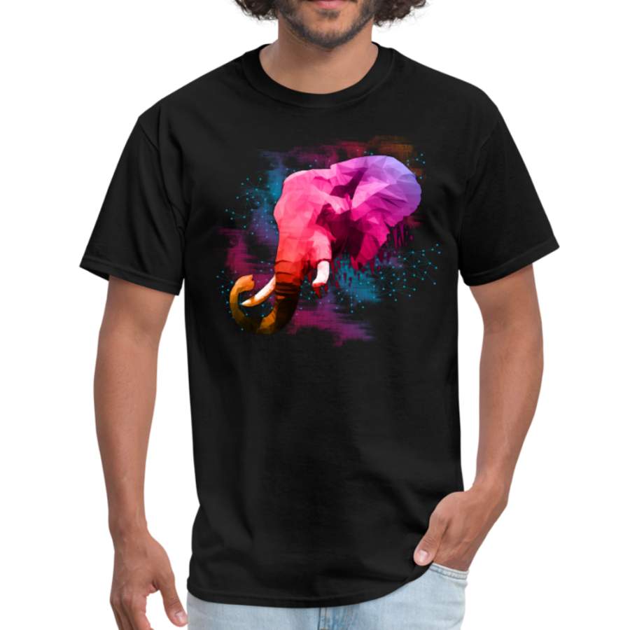 Polygon Elephant Men’s T-Shirt