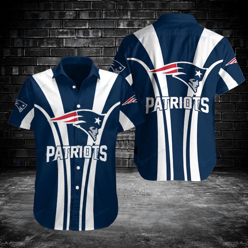 New England Patriots Button Shirt Bg654