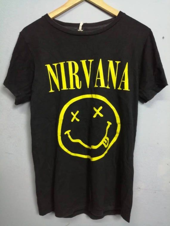 Nirvana Smiley Logo Band Shirt