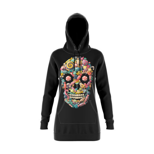 Candy Skull 2 Hoodie Dress