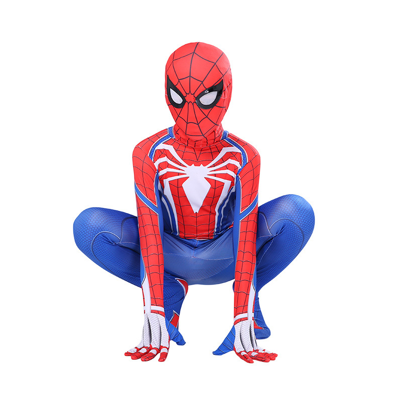 Superhero Costume Bodysuit for Kids Spandex Zentai Halloween Cosplay Jumpsuit 3D Style alx