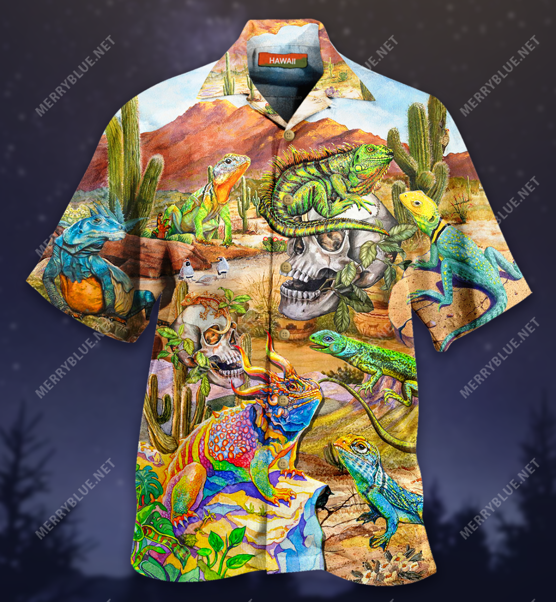 Sit Like A Man But Smiles Reptile Unisex Hawaii Shirt Ha51414