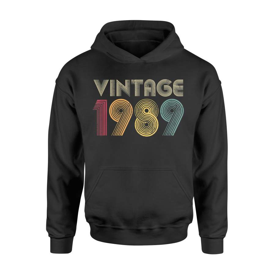 30th Birthday Gift Idea Classic 1989 Vintage 30 Years Old – Standard Hoodie