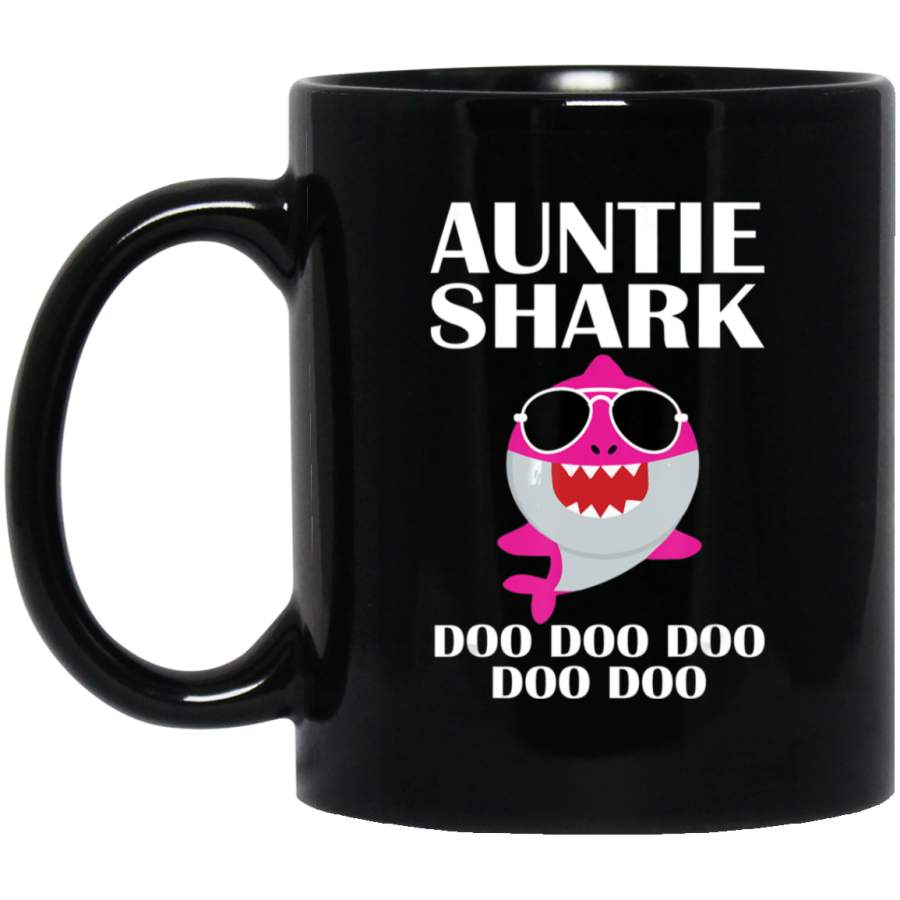 Auntie Shark Doo Doo Doo Family Gift Coffee Mug