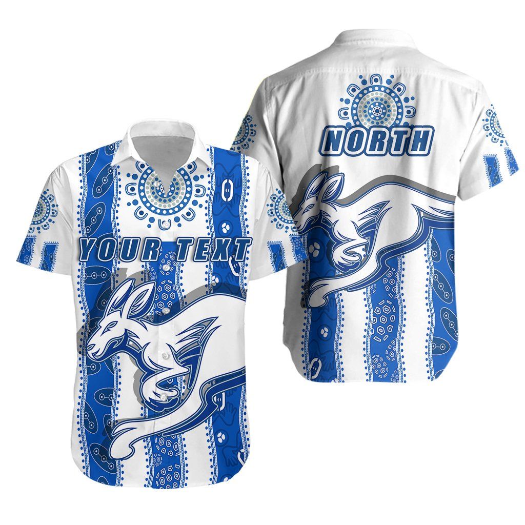 Melbourne Kangaroos Hawaii Shirt Indigenous North Roos White Ha90688