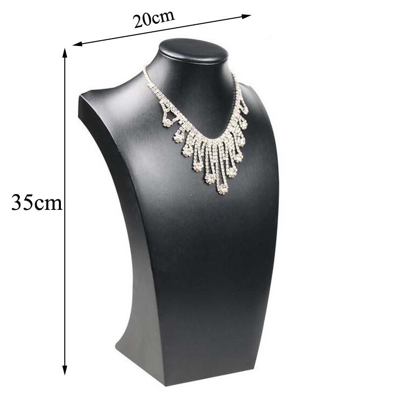 Top PU Black Mannequin Shelf Necklace Pendant Chain Jewelry Display Stand Holder Decorate Bracelet Jewelry Rack Show alx