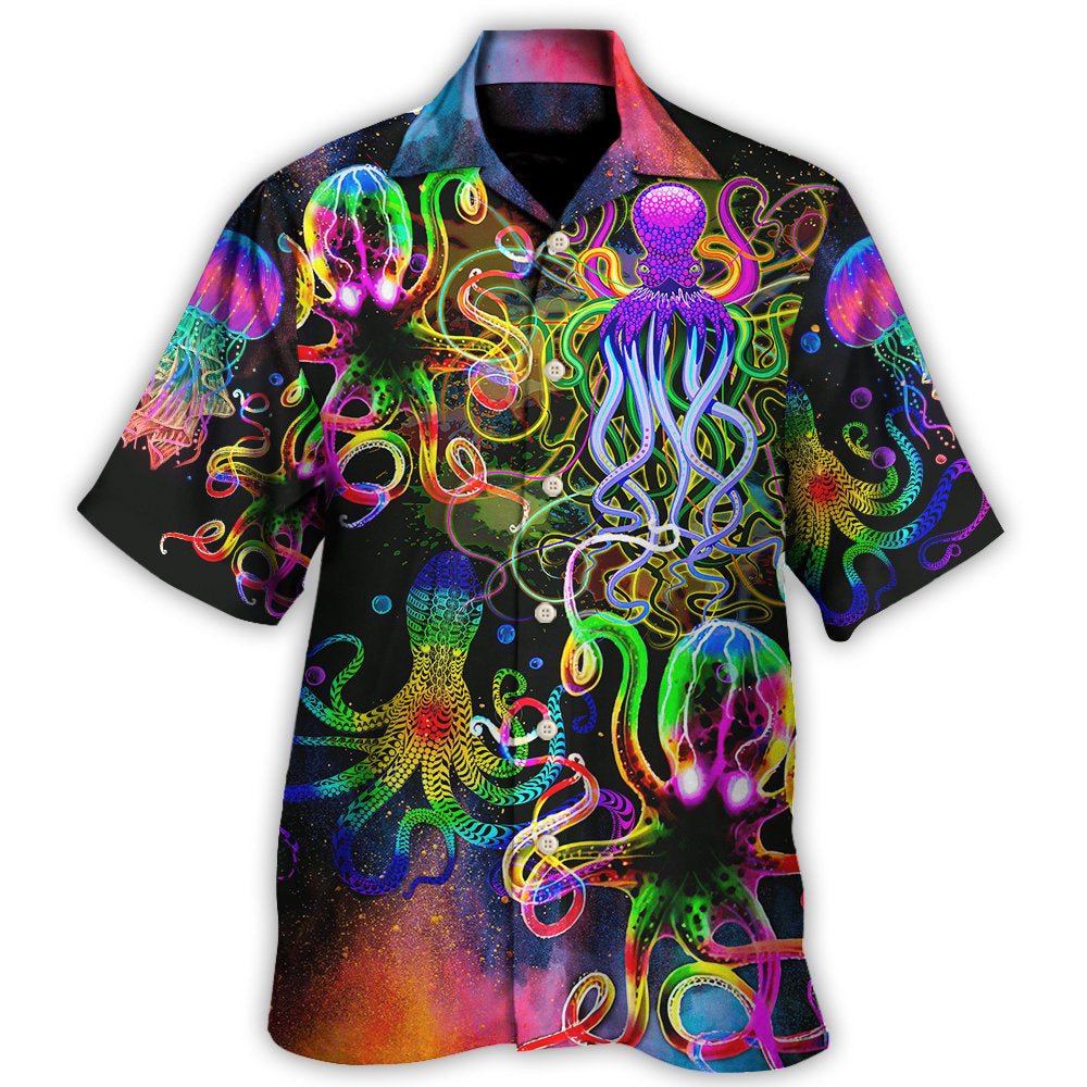 Octopus With Jellyfish Sea Life Hawaii Shirt Ha77197