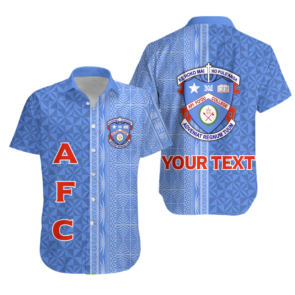 (Custom Personalised) Tonga Apifo’Ou College Hawaiian Shirt – Tongan Tribal – Lt12