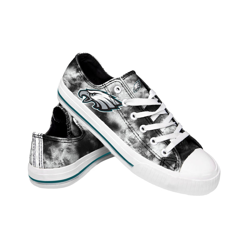 Philadelphia Eagles NFL Womens Low Top Tie-Dye Canvas Shoes