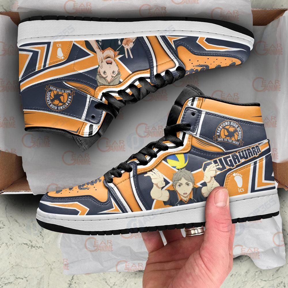 Karasuno Sugawara Koushi Sneakers Haikyuu Anime Shoes Mn10 Air Jordan 13 Shoes Hajd2403325