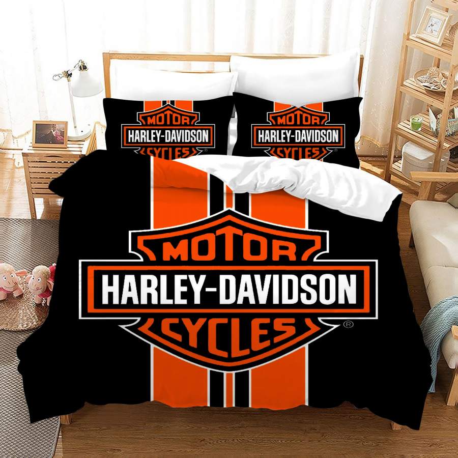 Motor Harley Davidson #6 Duvet Cover Quilt Cover Pillowcase Bedding Set Bed Linen Home Bedroom Decor