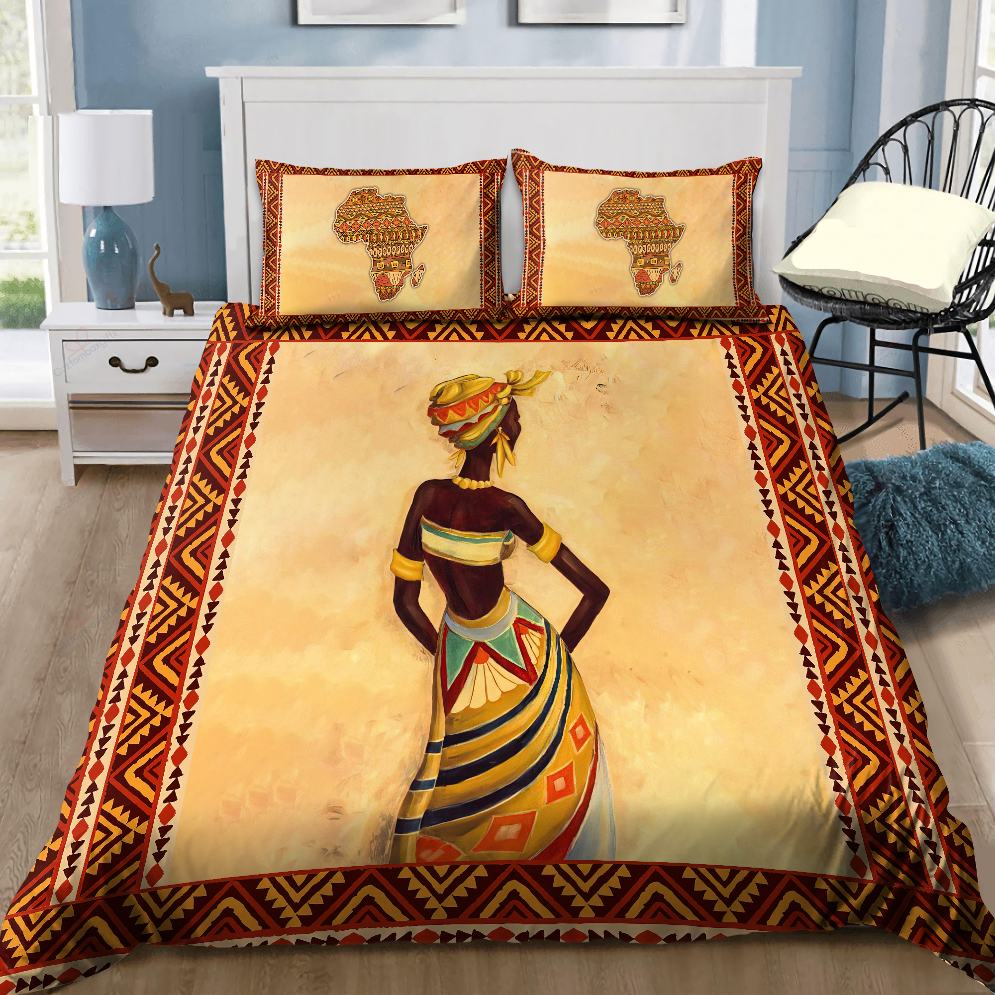 Tmarc Tee African Women Bedding Set Tn Mh29042102