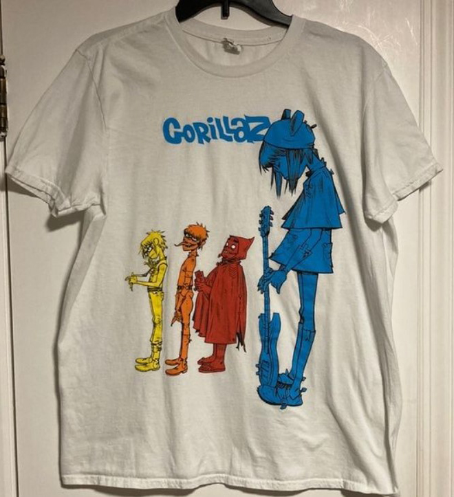 Vintage Gorillaz Band Tee   Retro Music T Shirt