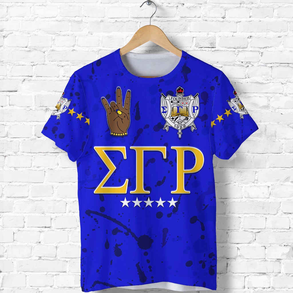 (Custom Personalised) Sigma Gamma Rho T Shirt Original Style Blue Lt8