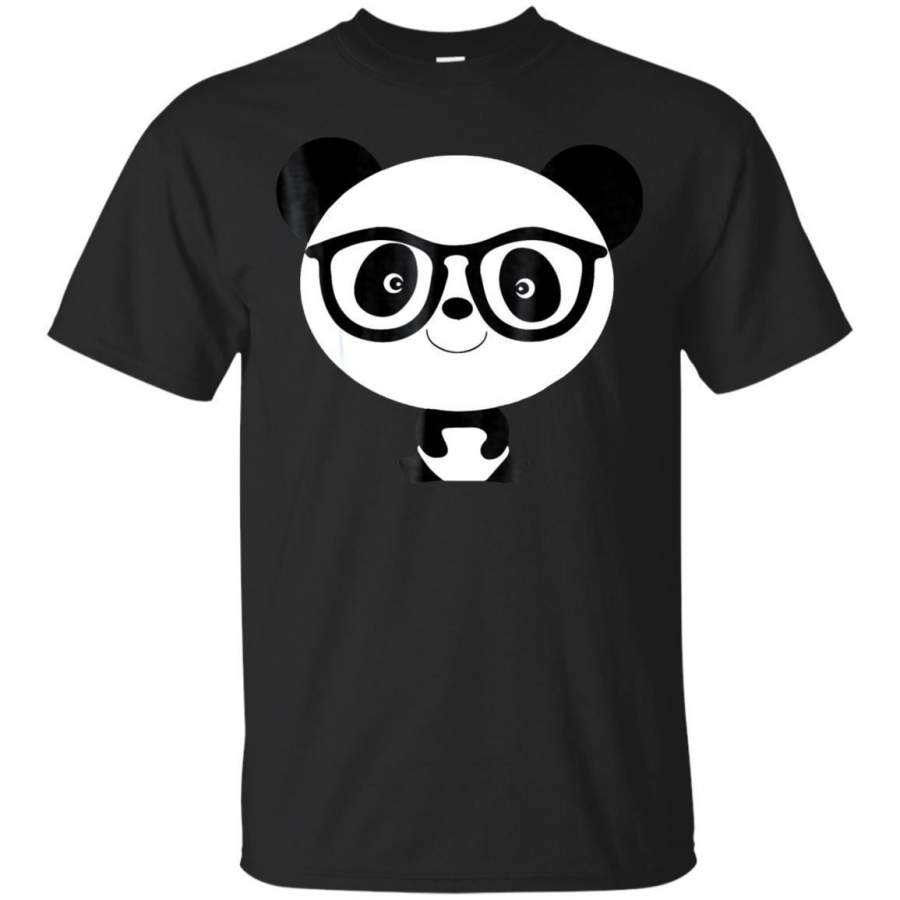 AGR Baby Panda Bear Nerd Shirt  Cool Black White Admirer Gift Jaq T-shirt