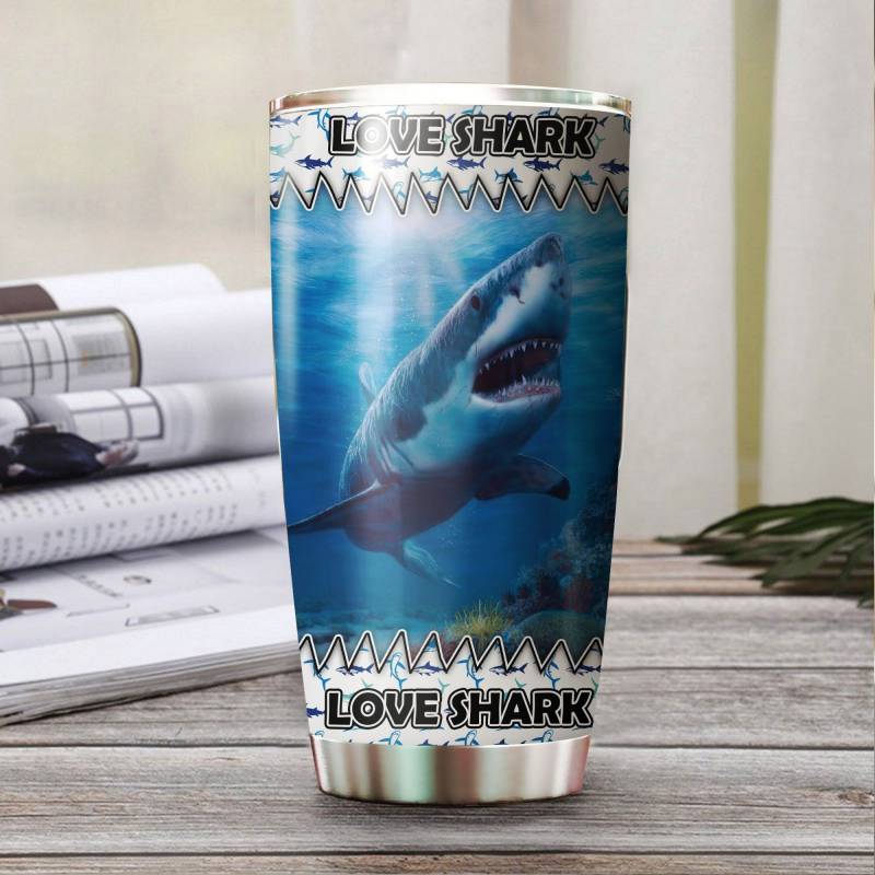 Artsyhomes [Tumbler] Love Shark Stainless Steel-146