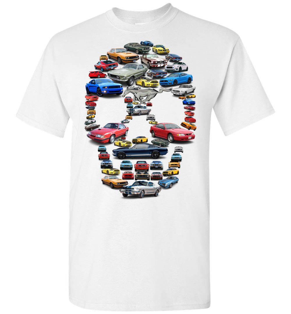 Stang Collection Stylized Skull Halloween Art T-Shirt