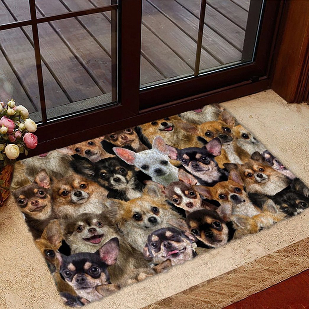 Tmarc Tee A Bunch Of Chihuahuas Doormat