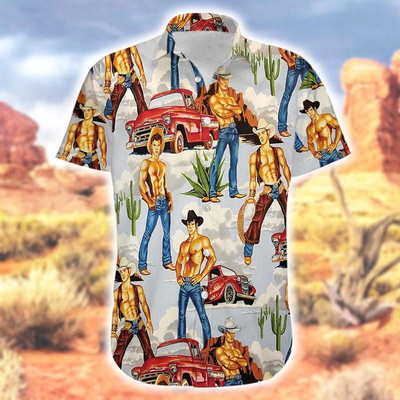 Felacia Cowboy Western Body Vintage Hawaiian Ha19845