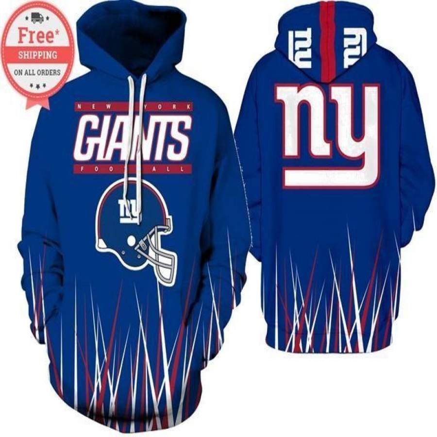 New York Giants Football Team Printed Unisex Hoodie Unisex 3D All Over Print