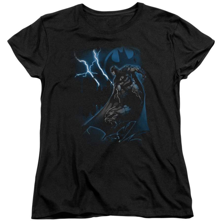 Batman – Lightning Strikes Short Sleeve Women’s Tee