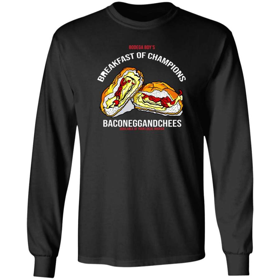 Breakfast Of Champions Baconeggandcheese Long T-Shirt