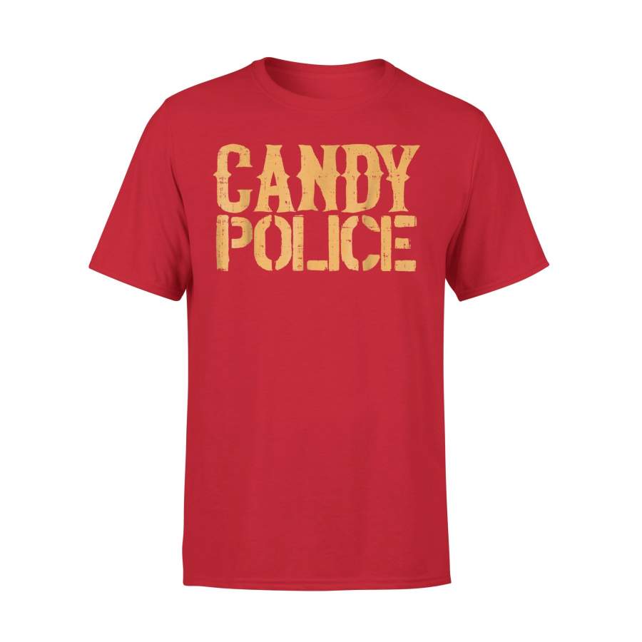 Candy Police Shirt Funny Halloween Costume Parents Mom Dad Halloween t shirt