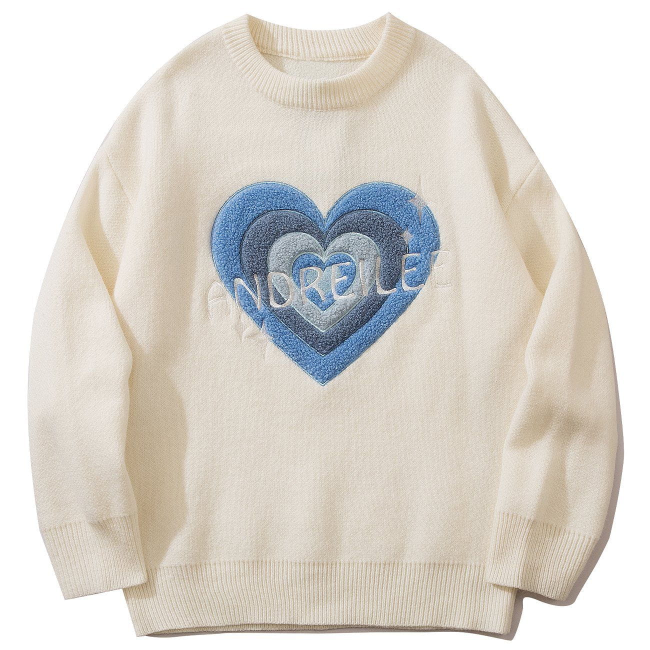 Talishko™ – Love Heart Swirl Knit Sweater