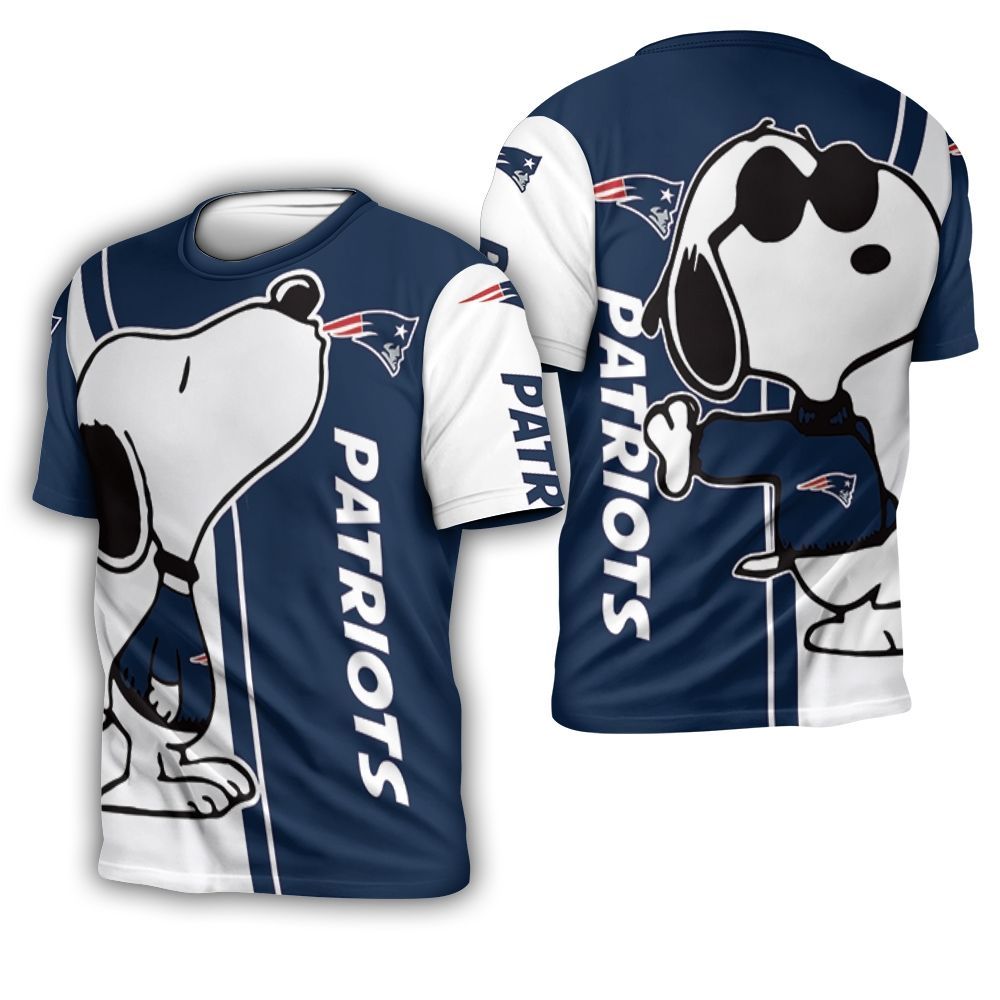 New England Patriots Snoopy Lover 3D Printed 3D T-Shirt