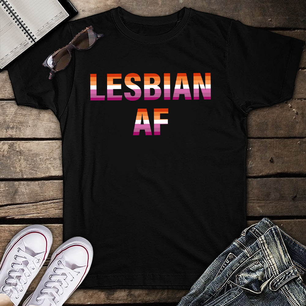 Lesbian Af Flower Lgbt Pride And Gay Love Parade Unisex T-Shirt