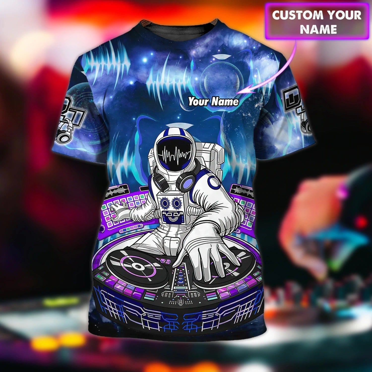 Personalized Funny Dj Shirt 3D, Playing Dj In Universe, Headphone And Dj T Shirt Party, Gift To Musican And Dj